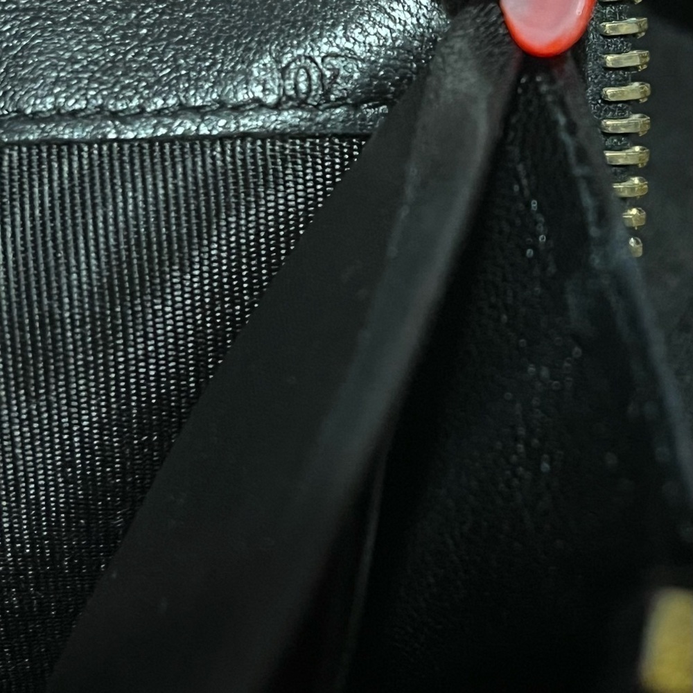 PRADA Milano PRADA Nappa Gaufre Black Leather Nero Zip Around Long Wallet - Picture 9 of 14
